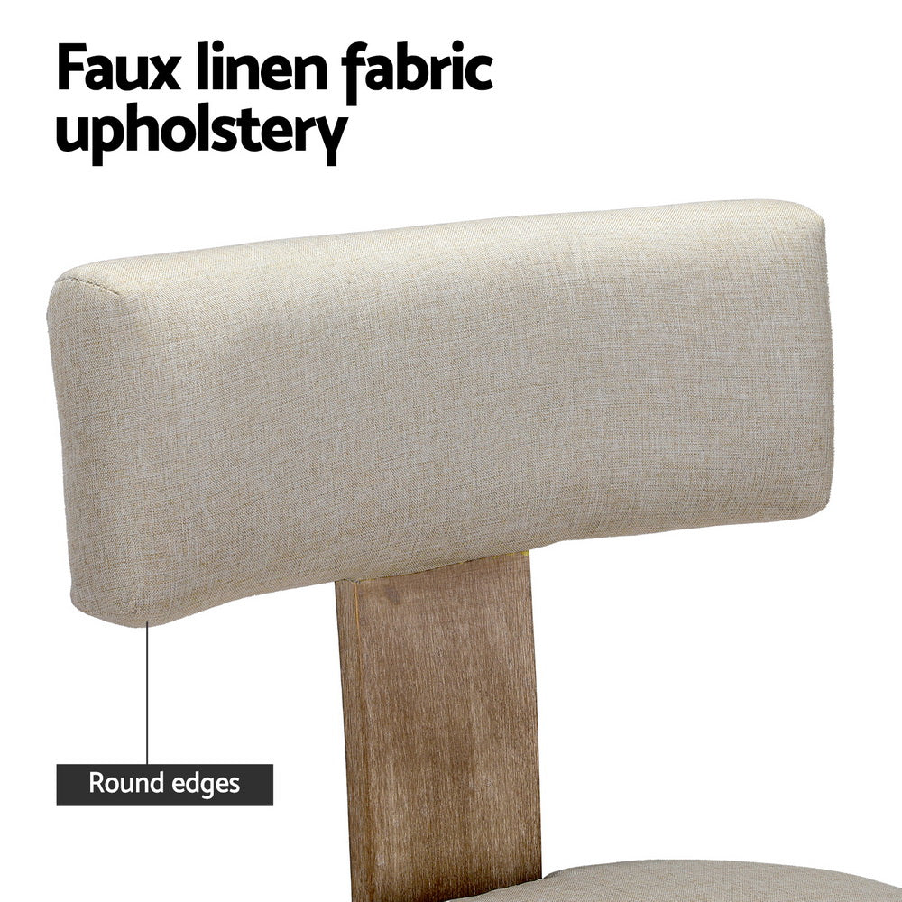 Gabriel Linen Dining Chair - Beige (Set of 2)