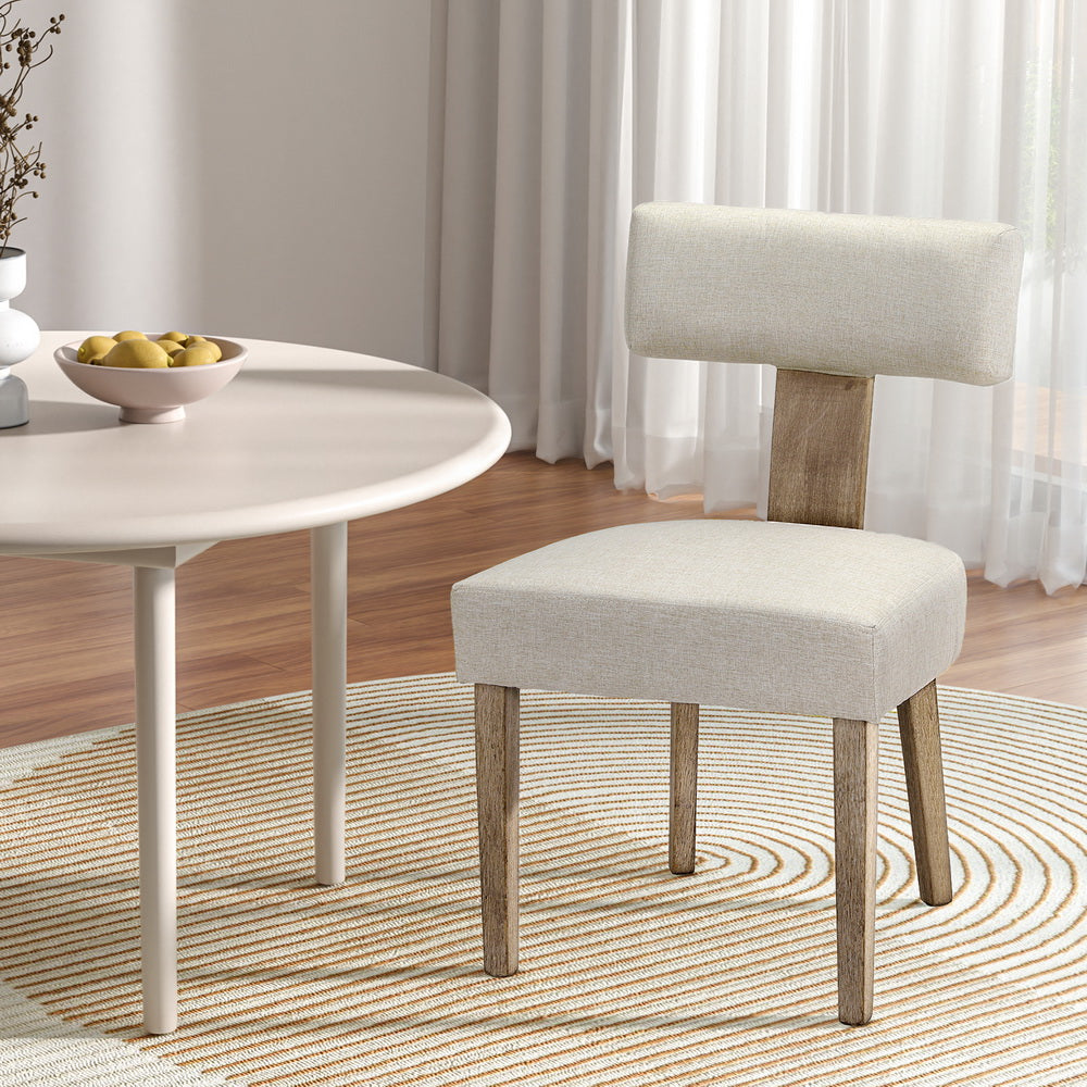 Gabriel Linen Dining Chair - Beige (Set of 2)