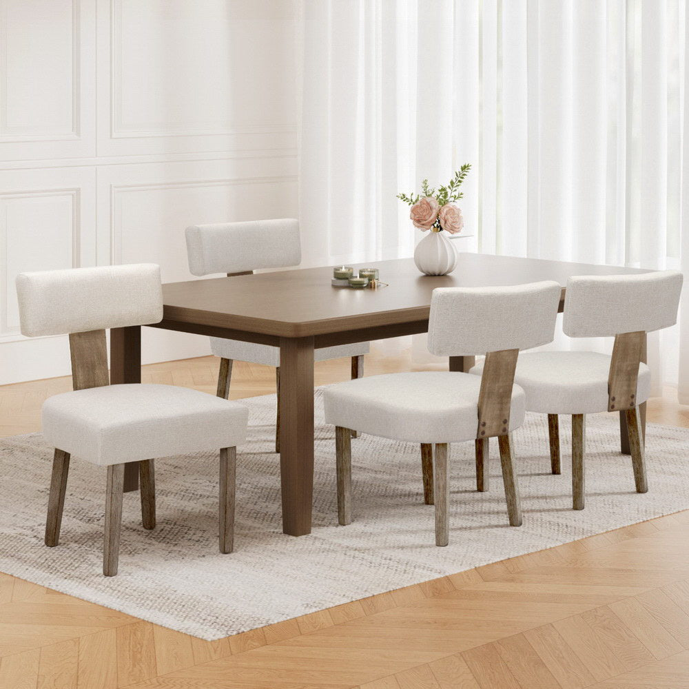 Gabriel Linen Dining Chair - Beige (Set of 4)