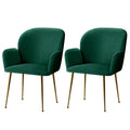 Isabel Velvet Dining Chair - Green (Set of 2)