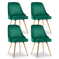 Aurora Velvet Dining Chair - Green (Set of 4)