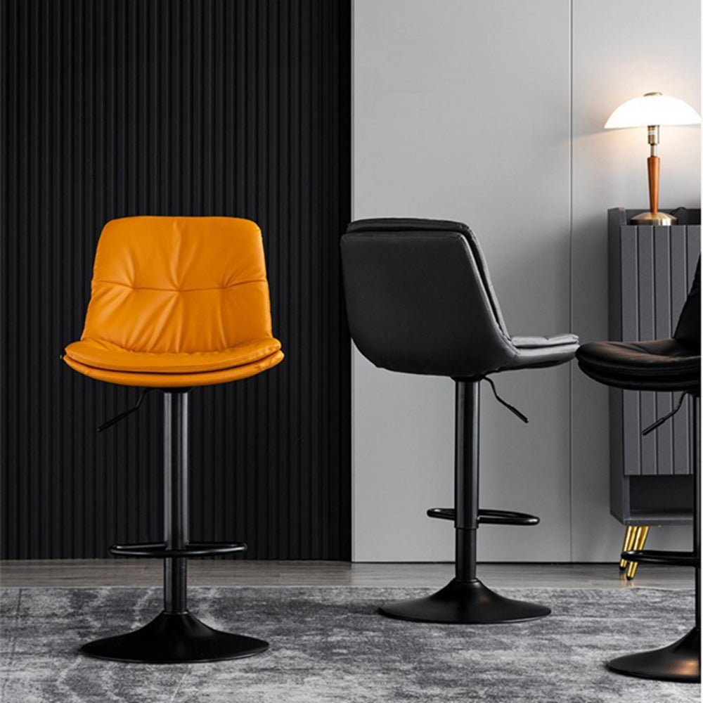 Cora PU Leather Counter Stool - Grey (Set of 2)