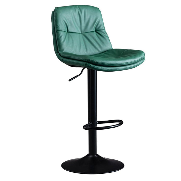 Cora PU Leather Counter Stool - Green (Set of 2)