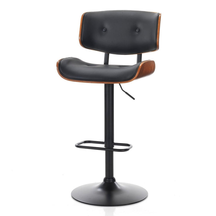 Joseph PU Leather Counter Stool - Black