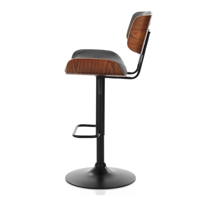 Joseph PU Leather Counter Stool - Black