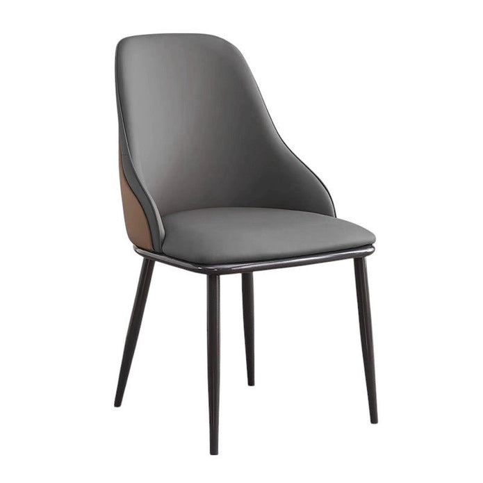 Lucian PU Leather Dining Chair - Dark Grey (Set of 2)