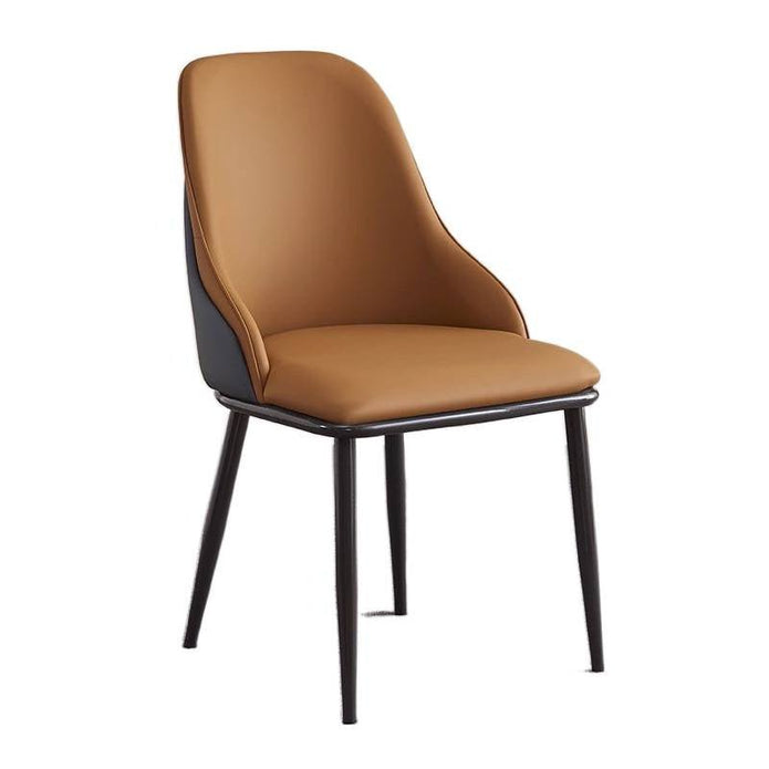 Lucian PU Leather Dining Chair - Orange (Set of 2)
