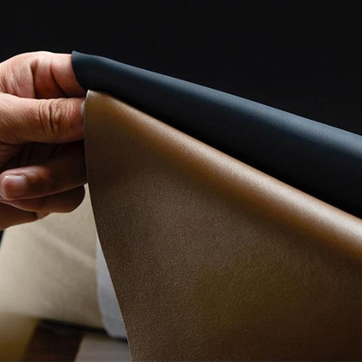 August PU Leather Counter Stool - Black