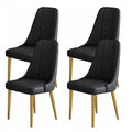 Elodie PU Leather Dining Chair - Black (Set of 2)