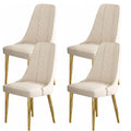 Elodie PU Leather Dining Chair - Ivory (Set of 2)