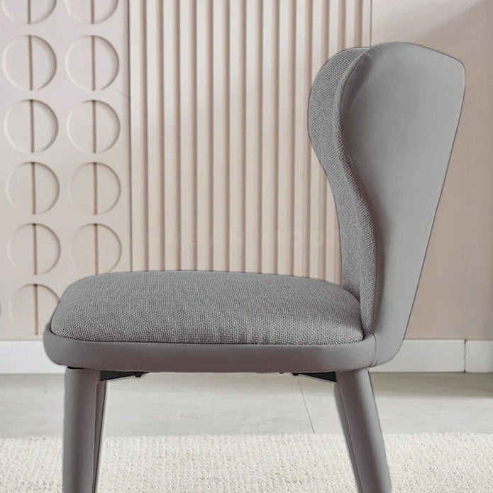Dorian Faux Leather & Flannel Dining Chair - Green (Set of 2)