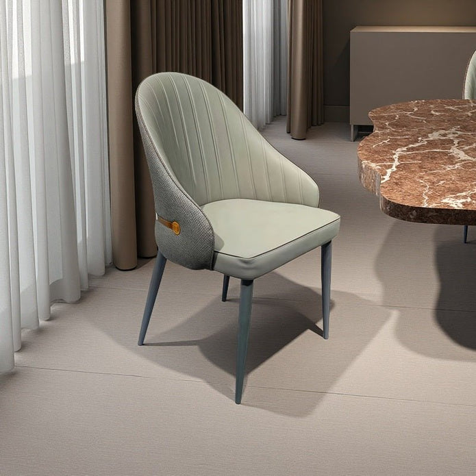 Serena PU Leather Dining Chair - Grey (Set of 2)