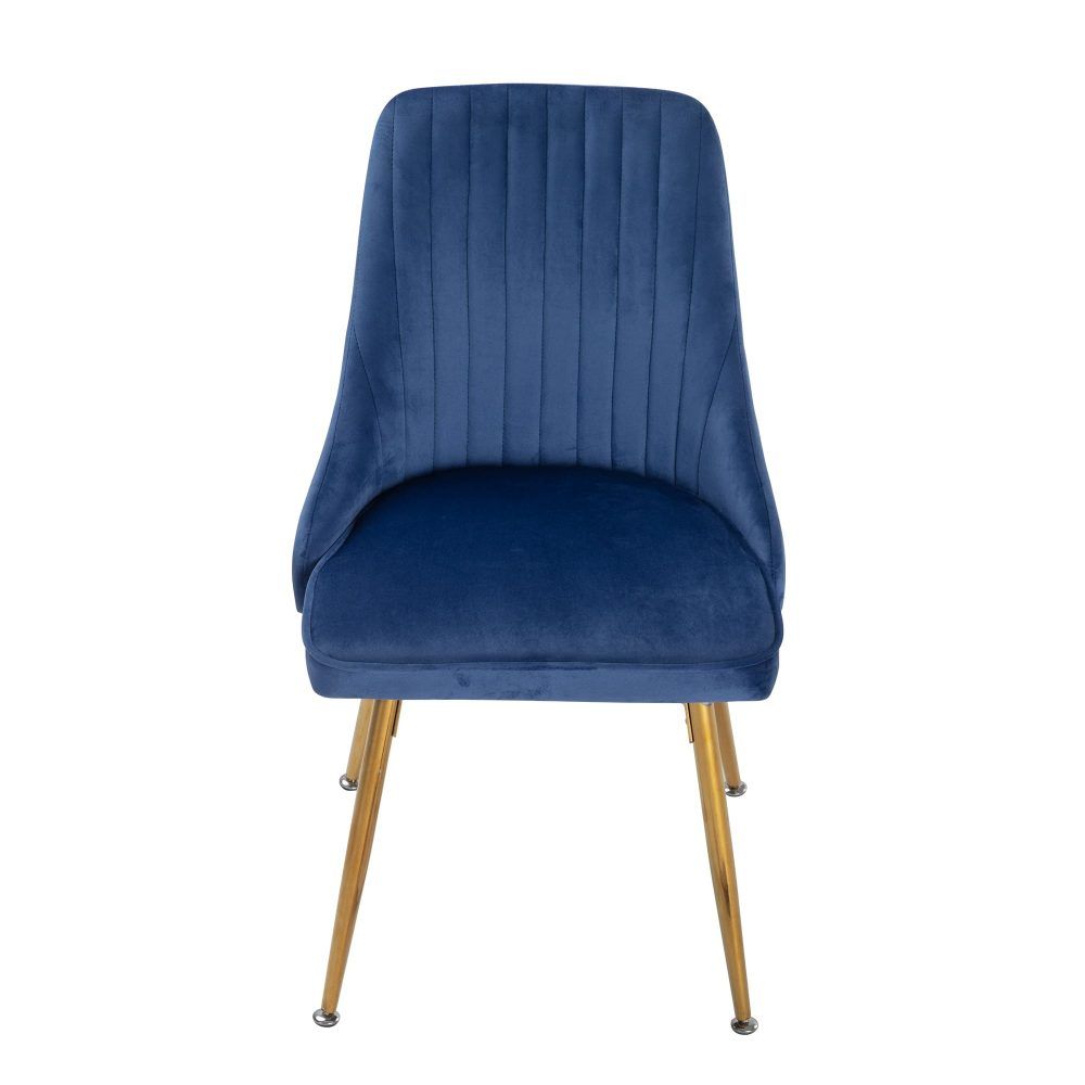 Viola Velvet Dining Chair - Blue (Set of 2)
