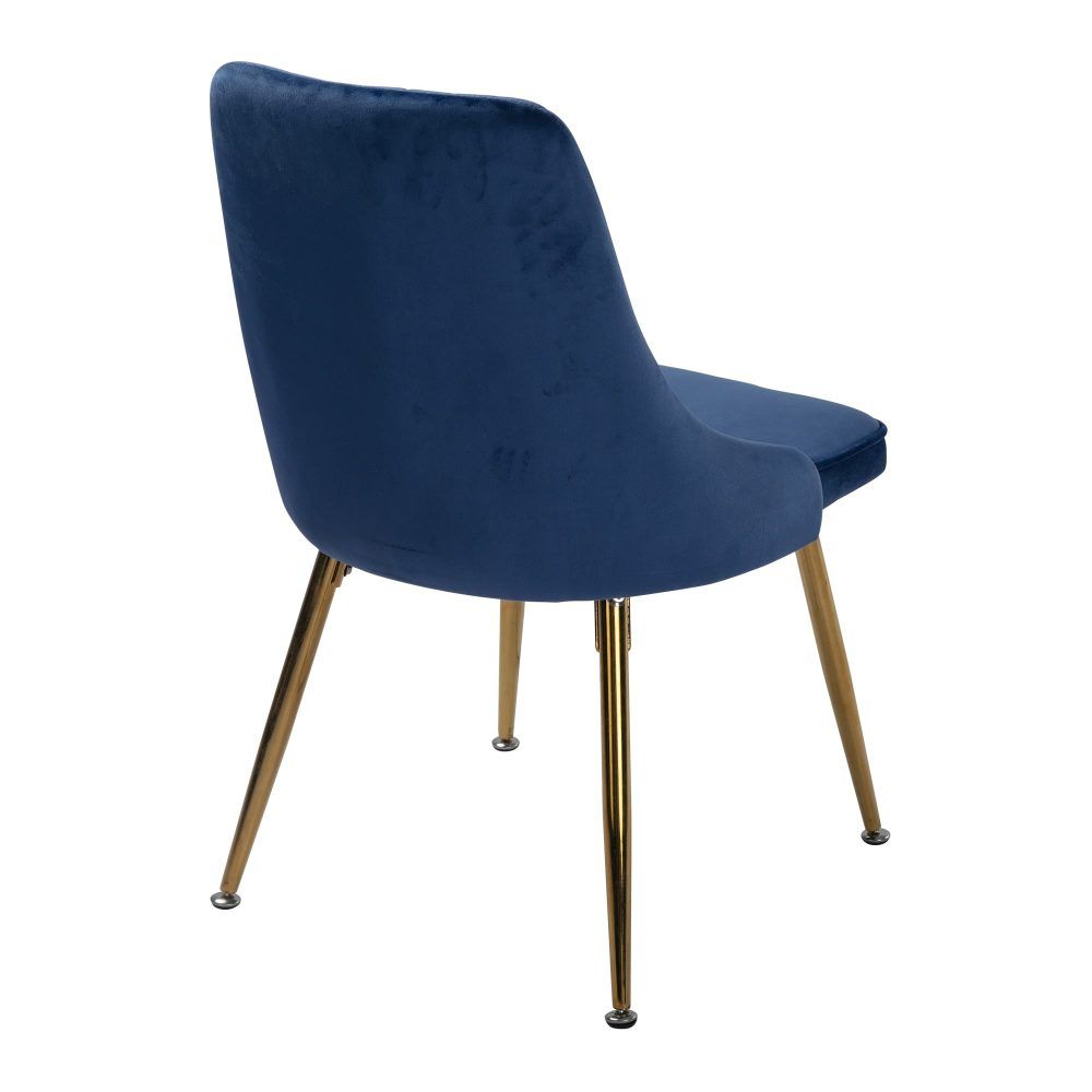 Viola Velvet Dining Chair - Blue (Set of 2)