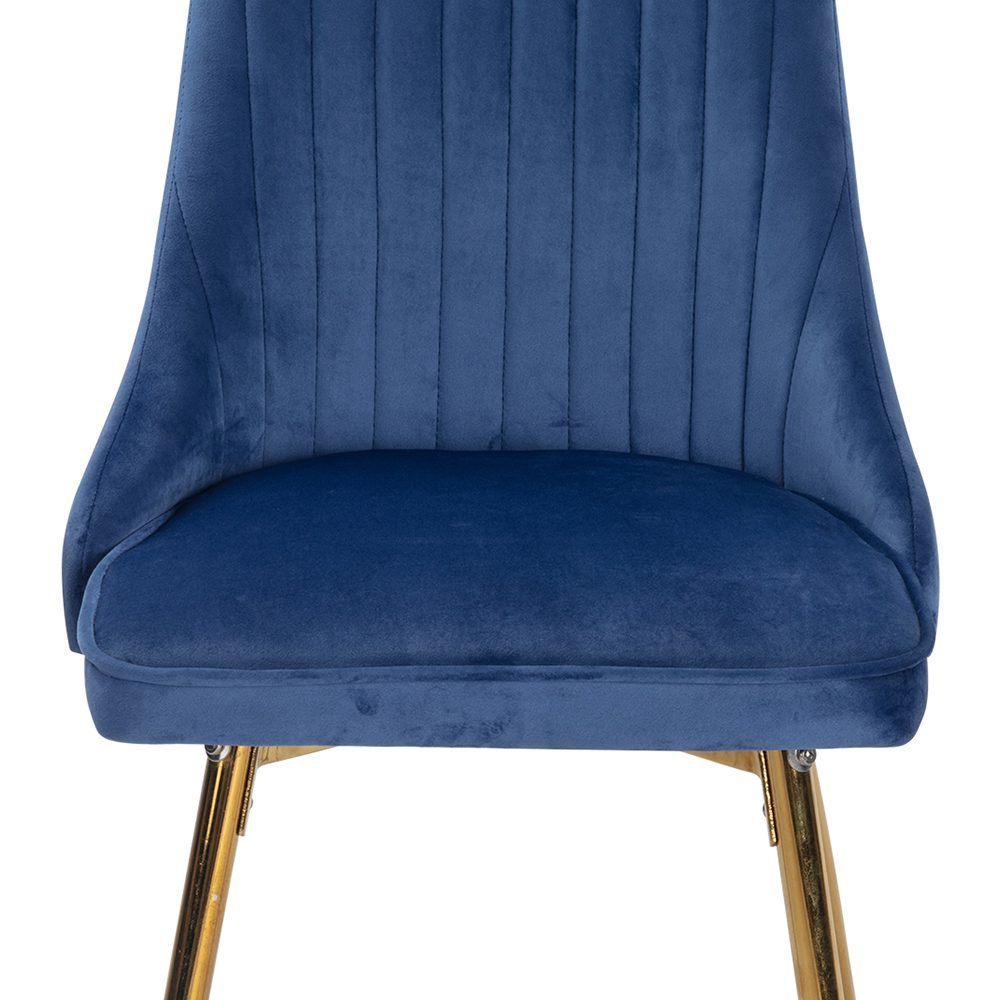 Viola Velvet Dining Chair - Blue (Set of 2)