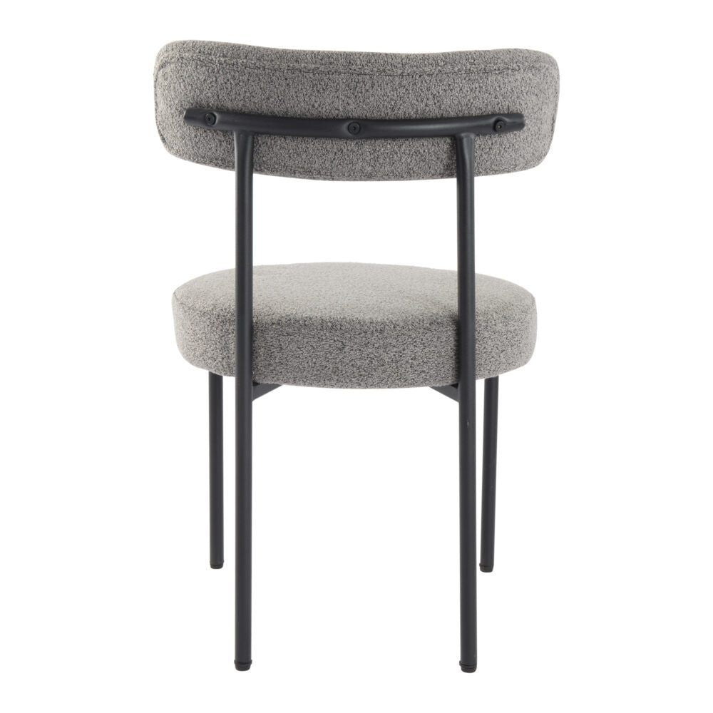 Elsa Boucle Dining Chair - Slate Grey (Set of 2)