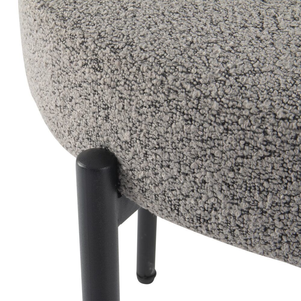 Elsa Boucle Dining Chair - Slate Grey (Set of 2)