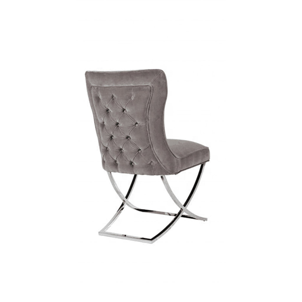 Sebastian Fabric Dining Chair - Grey (Set of 2)