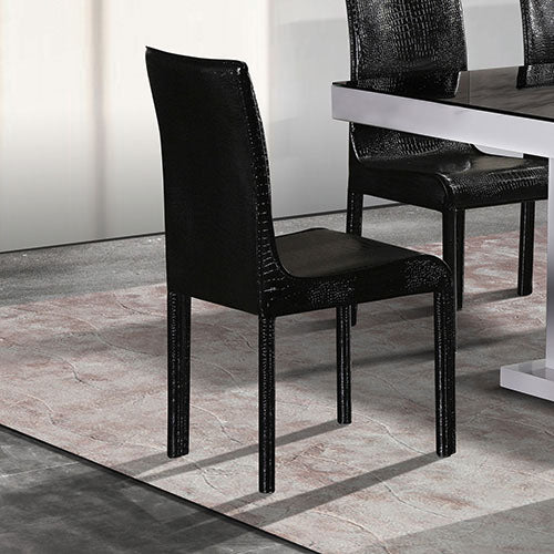 Ezra Faux Leather Dining Chair - Black (Set of 2)