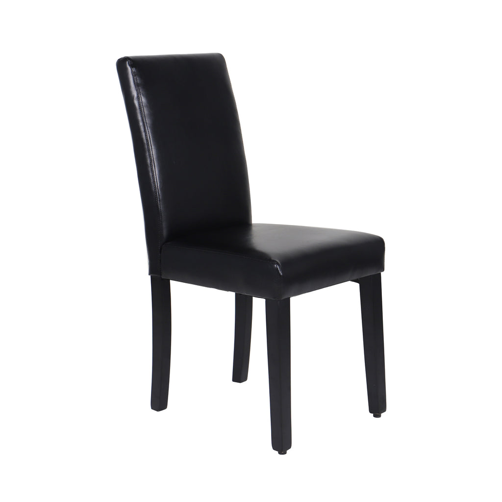 Monty Faux Leather Dining Chair - Black (Set of 2)