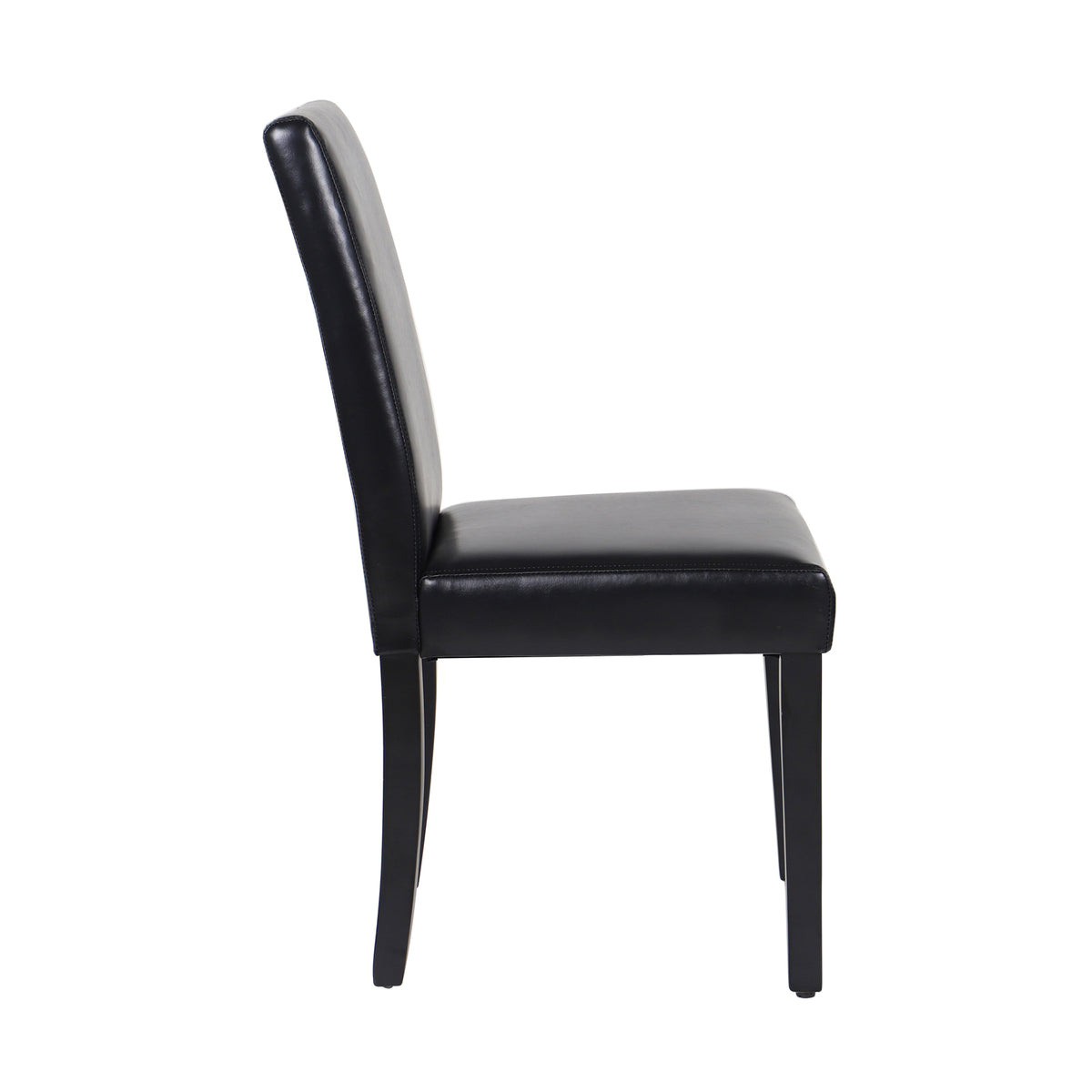 Monty Faux Leather Dining Chair - Black (Set of 2)