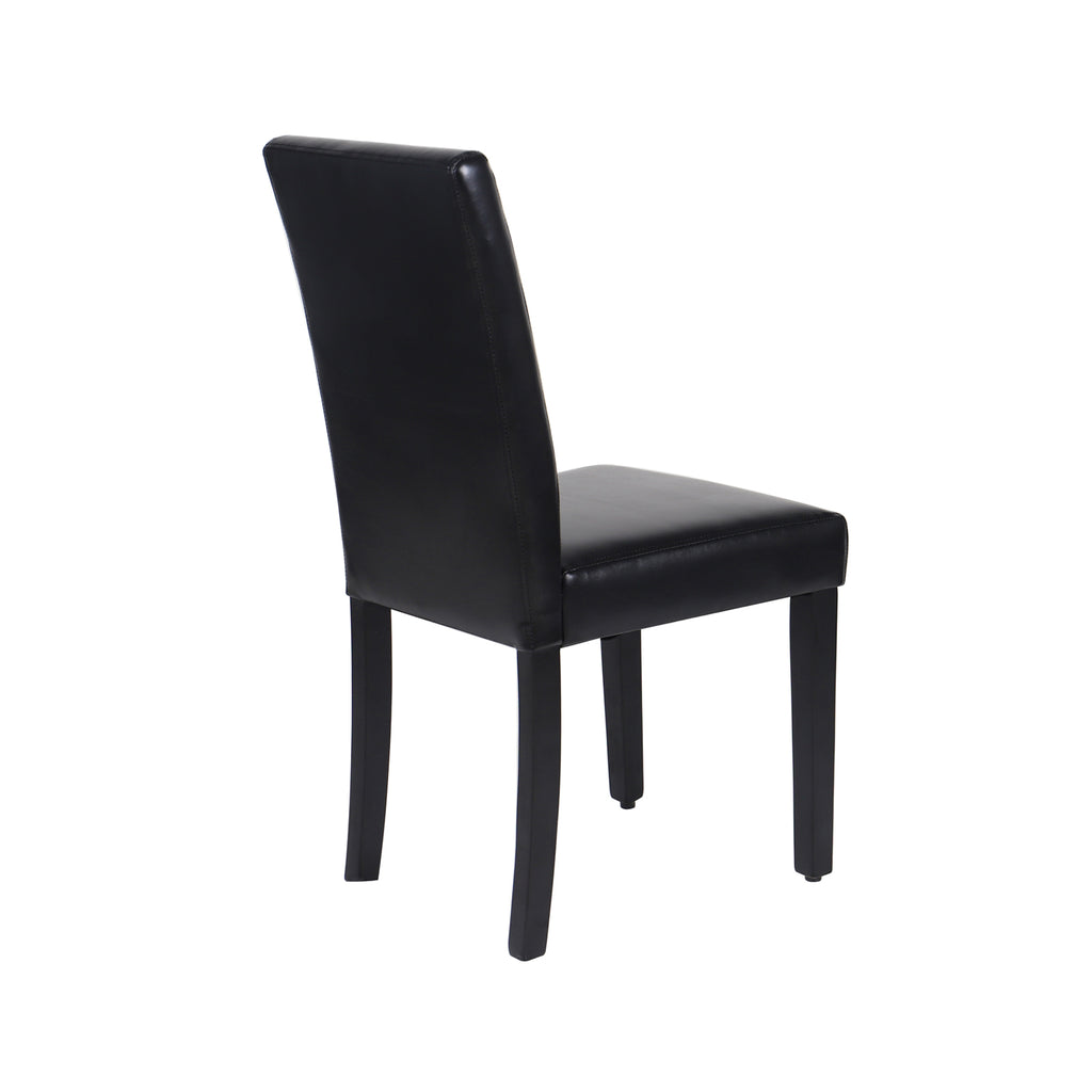 Monty Faux Leather Dining Chair - Black (Set of 2)