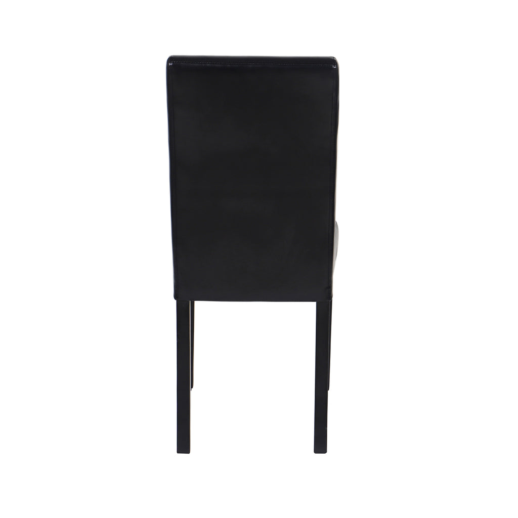 Monty Faux Leather Dining Chair - Black (Set of 2)