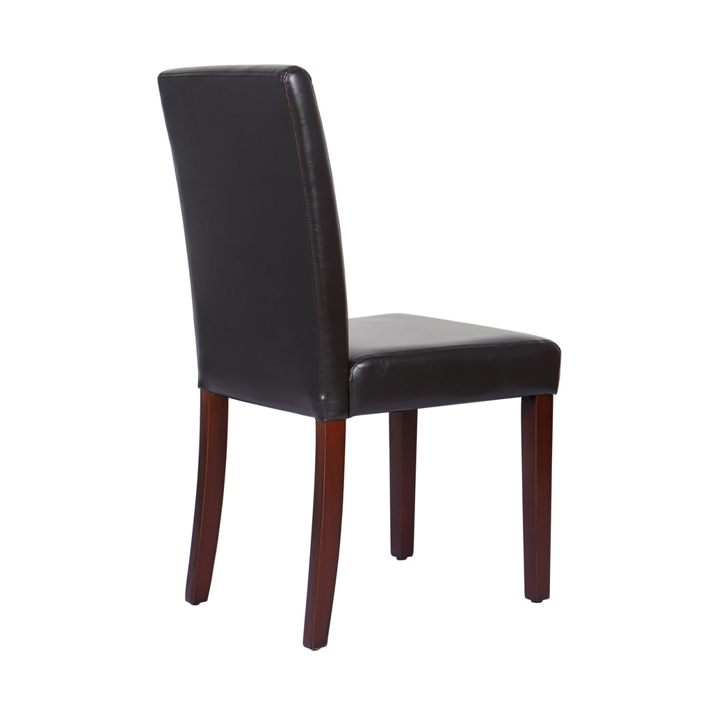 Monty Faux Leather Dining Chair - Brown (Set of 2)