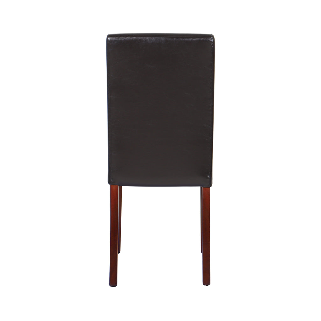 Monty Faux Leather Dining Chair - Brown (Set of 2)