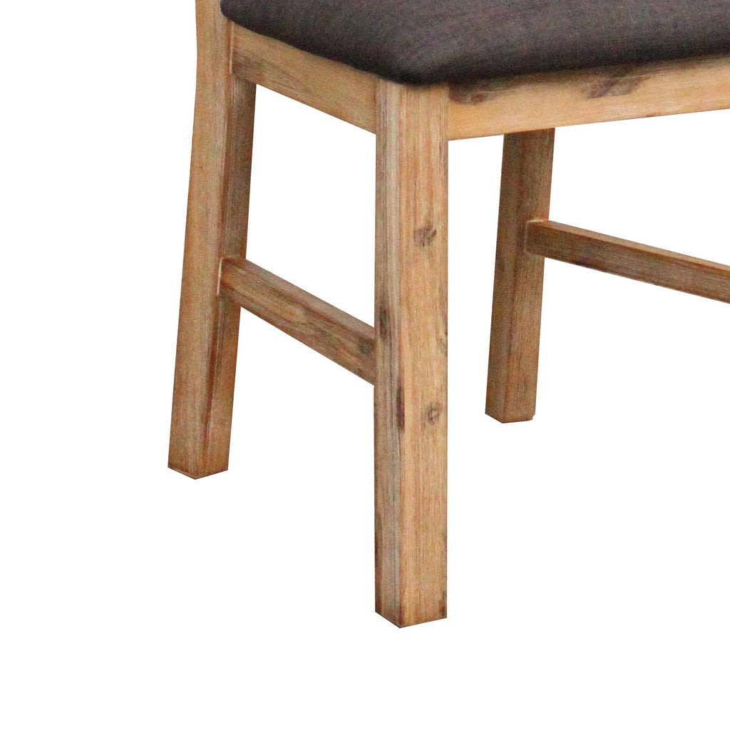 Nolan Linen Dining Chair - Oak (Set of 2)