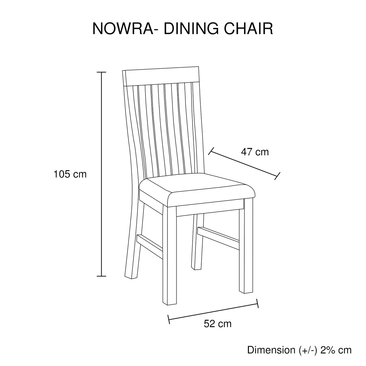Nolan Linen Dining Chair - Oak (Set of 2)
