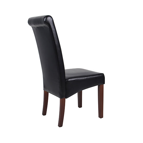 Sawyer Faux Leather Dining Chair - Black (Set of 2)